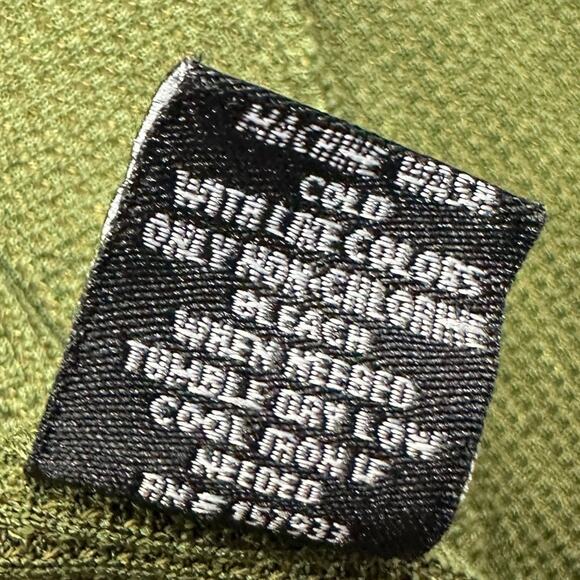 Smith & Eagle Henley Shirt Men's Sz Small Long Sleeves Olive Green Waffle Knit - Picture 5 of 9